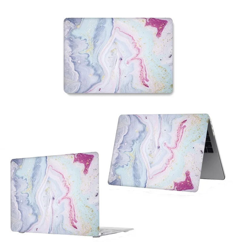 Чехол для ноутбука с мраморным принтом для Macbook Air retina Pro 11 12 13 15 для Mac Book New Pro 13 15 New Air 13,3+ с сенсорной панелью - Цвет: dl -67 -b0