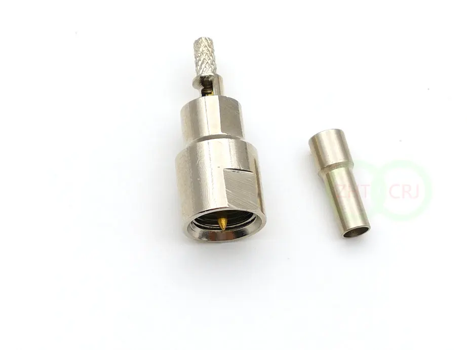 Обжимной штекер FME для кабеля RG316 RG174 RG179 LMR100 прямой адаптер|plug male|plug mplug cable |