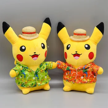 

Takara Tomy Stuffed Toy Soft New Pokemon Plush Doll Pikachu Toy For Children Christmas Gifts 4pcs/set 20cm