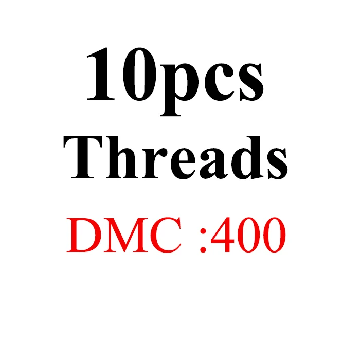 Oneroom, многоцветные DMC две этикетки нитки вышивки крестом Хлопок Шитье, моток пряжи вышивка нитки Набор для вышивания 6 - Цвет: 10pcs-DMC400