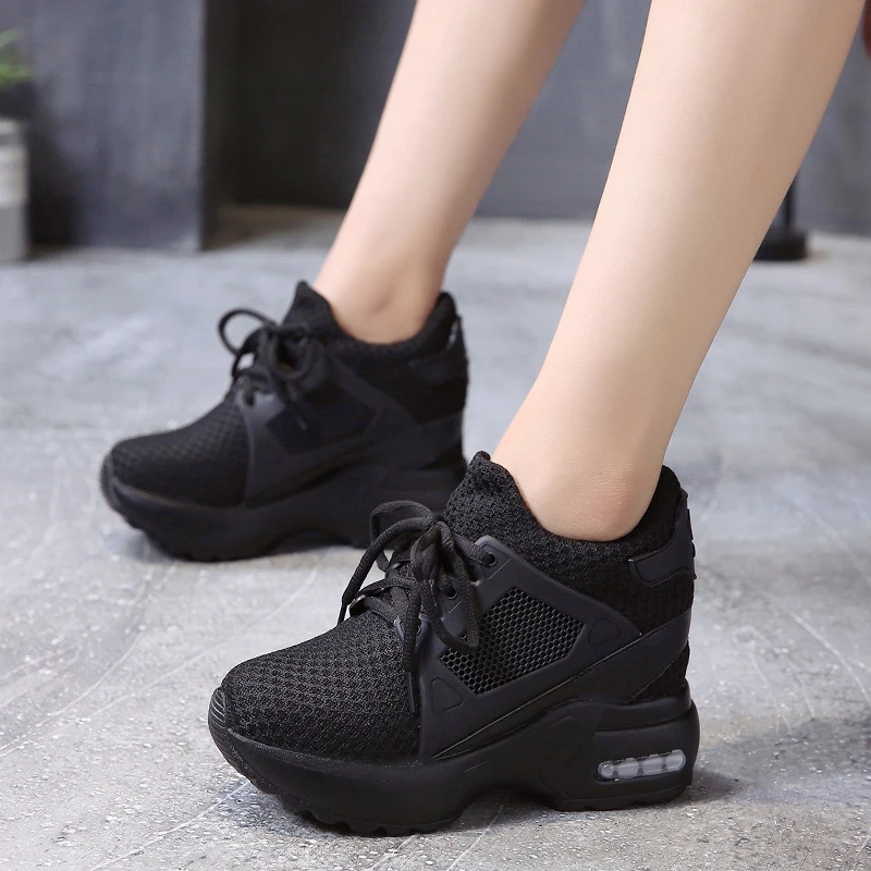 womens red platform sneakers