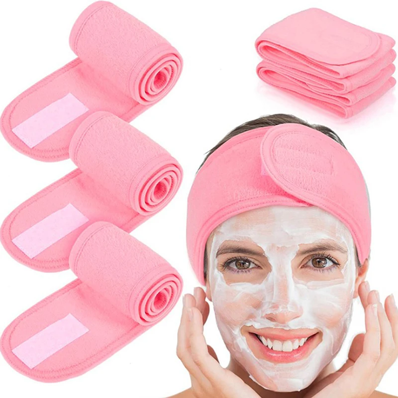 korean hair clips Cosmetic Wrap Turban Face Wash Adjustable Yoga Women Facial Toweling Bath Hairband Makeup Headbands SPA Salon Accessories big hair clips