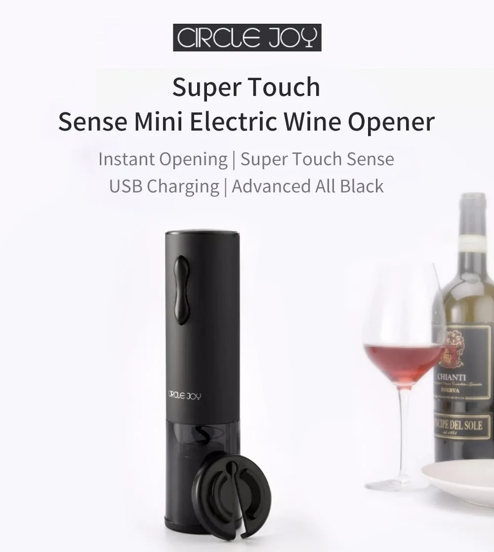 Xiaomi Красный штопор набор CircleJoy usb зарядка открывалка для бутылок супер сенсорный с фольга резак от Xiaomi Youpin кухонный штопор