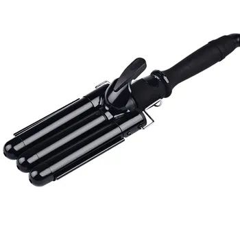 

Hair Curling Iron 3 Barrel Hair Curler Waver with LCD Temp Display Fast Heating Triple Barrel Tourmaline Hair Curling Irons