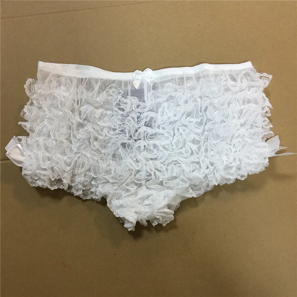 Plus Size 2XL-6XLWomens Ladies Ruffled Lace Bloomers Knickers Panties Lingerie Burlesque Bo Peep Panty Frilly Knickers