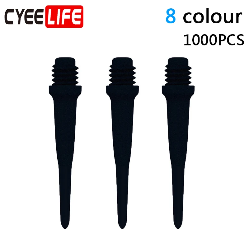 CyeeLife 1000PCS Professional Plastic Darts Tips,Replacement Dart