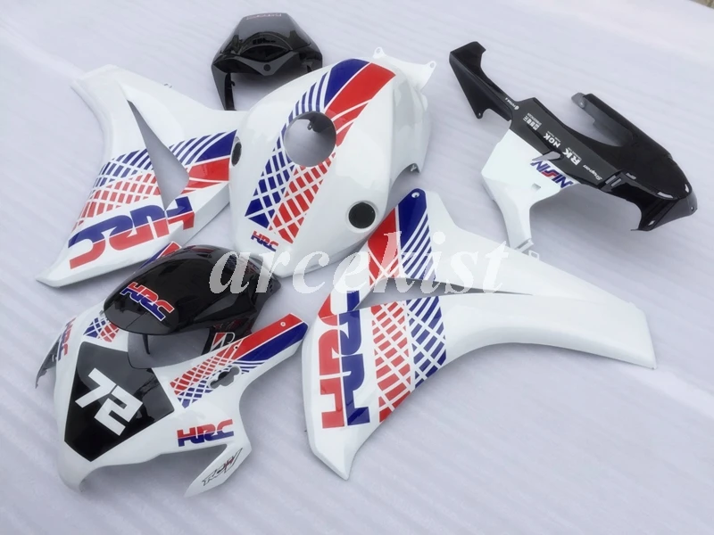 ABS литья под давлением Полный обтекатели комплект Подходит для Honda CBR1000RR CBR1000 CBR 1000RR 2008 2009 2010 2011 08 09 10 11 красного и синего цвета, высокая отключающая способность