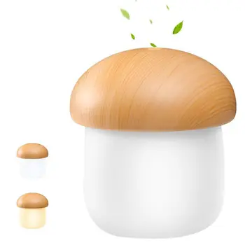 

USB Mini Humidifier, Cool Mist Humidifier Desk Personal Air Mushroom Diffuser With Night Light Whisper-Quiet, Auto Shut-Off, For