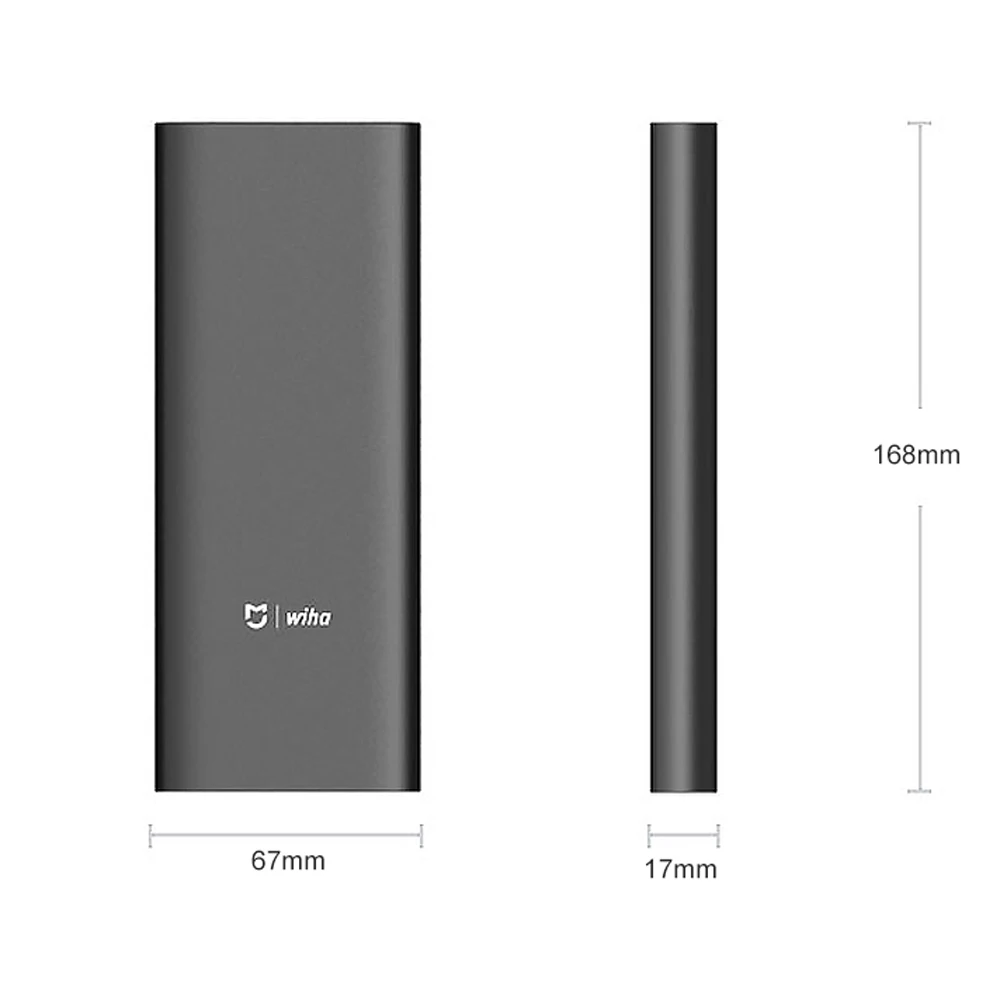 Xiaomi Mijia Wiha, набор винтов для ежедневного использования, 24 прецизионных магнитных биты, аллюминевая коробка, отвертка, xiaomi, комплект для умного дома