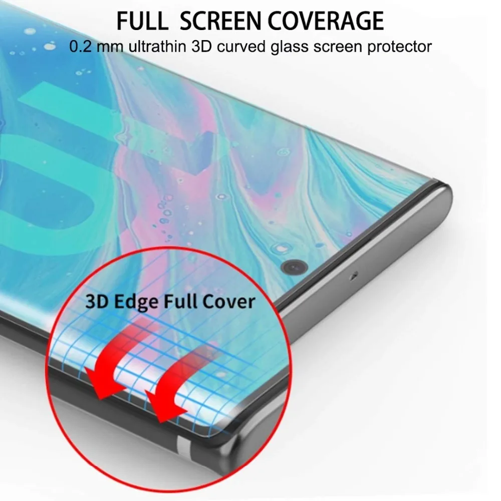 9D УФ нано жидкое изогнутое полное клеевое закаленное стекло для SONY Xperia 10 PLUS X10 X10+ XZ1 XZ2 XZ3 XZ XZ2 Премиум Защита экрана
