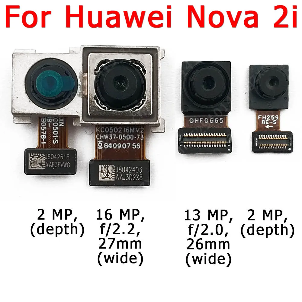 Оригинальная передняя и задняя камера для Huawei Nova 2i Nova2i модуль камеры с основным