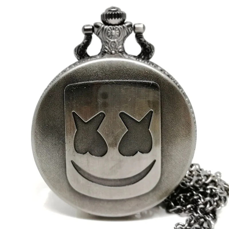 Новая мода Marshmello Doctom диск-жокей кварцевые карманные часы Аналоговые подвеска Цепочки и ожерелья Для мужчин Для женщин часы цепи подарок Montre Reloj