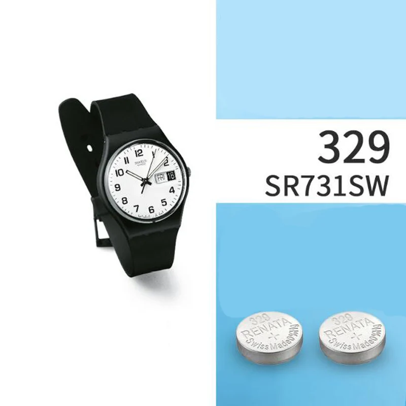 2 шт./лот Renata 329, оксид серебра часы батарея длительный SR731SW D329 V329 Кнопка монета батареи
