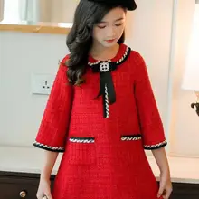 Платье для девочек в школьном стиле; рождественское платье для девочек 3-12 лет; Детские платья; хорошее качество; ; розничная