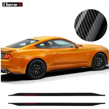 Cheap Car Styling 5D Carbon Fibre Stickers for Ford Mustang GT 2015 2016 2017 2018 2019 Side Skirts Stripe Decal Sticker Accessories Cheap Car Styling 5D Carbon Fibre Stickers for Ford Mustang GT 2015 2016 2017 2018 2019 Side Skirts Stripe Decal Sticker Accessories