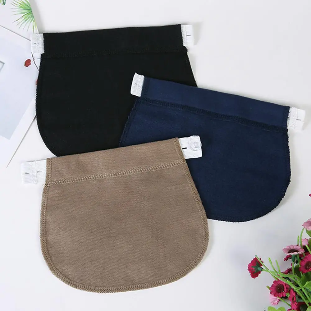 Maternity Pregnancy Waistband Belt Soft Adjustable Elastic Pants Lengthening Waist Extenders Button Mother Loose Pants Belt