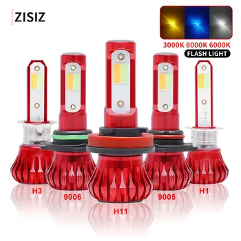 

Motorcycle Headlight Mini H1 H3 LED H7 H11 9005 9006 COB Chip Bulb Canbus Car Fog Lamp Light 55W 8000LM 6000K Led 12V automotivo