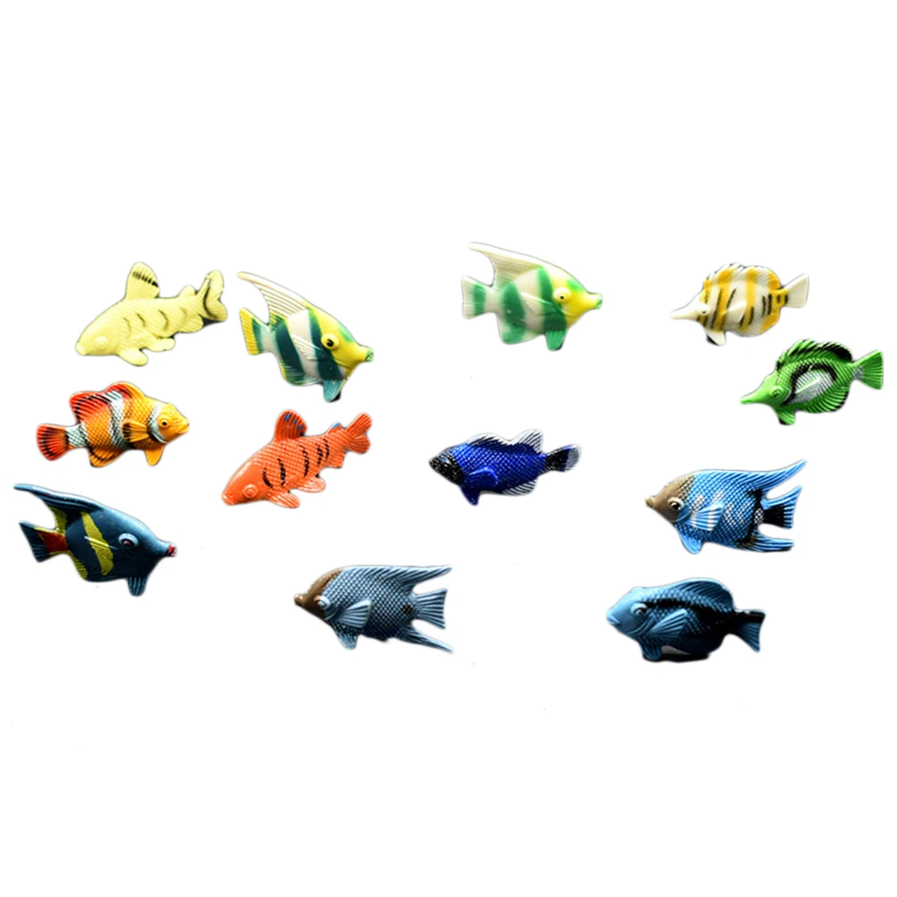 12 stücke Kleine Kunststoff Meerestiere Fisch Modell Figuren Kinder 