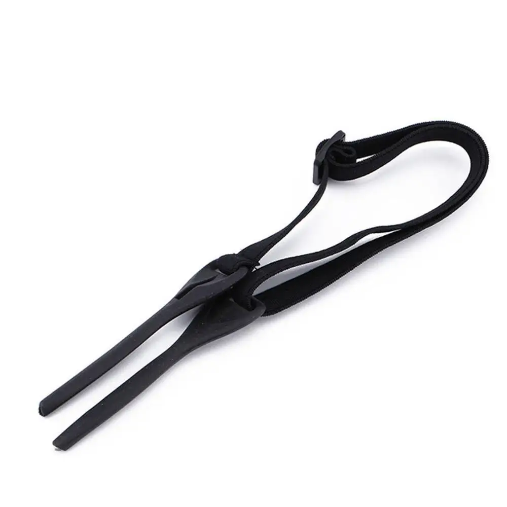 Регулируемые эластичные ленты очки веревка резиновый полиэстер мужские спортивные очки шнур цепная гирлянда - Цвет: black