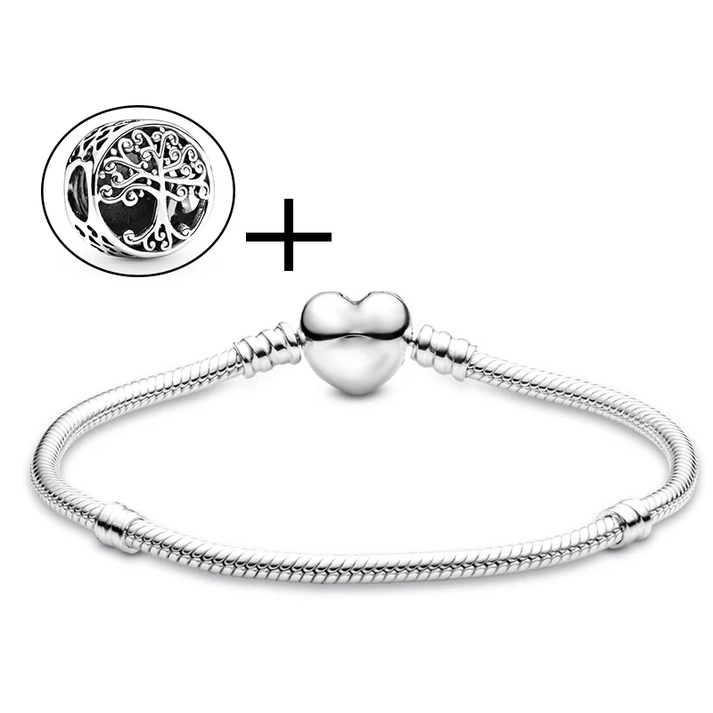 Snake Chain charm bracelet Fit Original Beads bracelet jewelry For Women Handmade BUY 1 GET 2 FREE CHARM