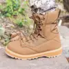 Sage Green Mens Boots Military Tactical High Tactical Boots Hiking Shoes Outdoor Hunting Beige Combat Boots ► Photo 3/6