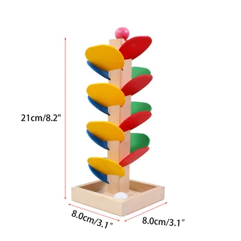 

Wooden Ball Run Track Tree Baby Kids Children Intelligence Educational Toys 72XC