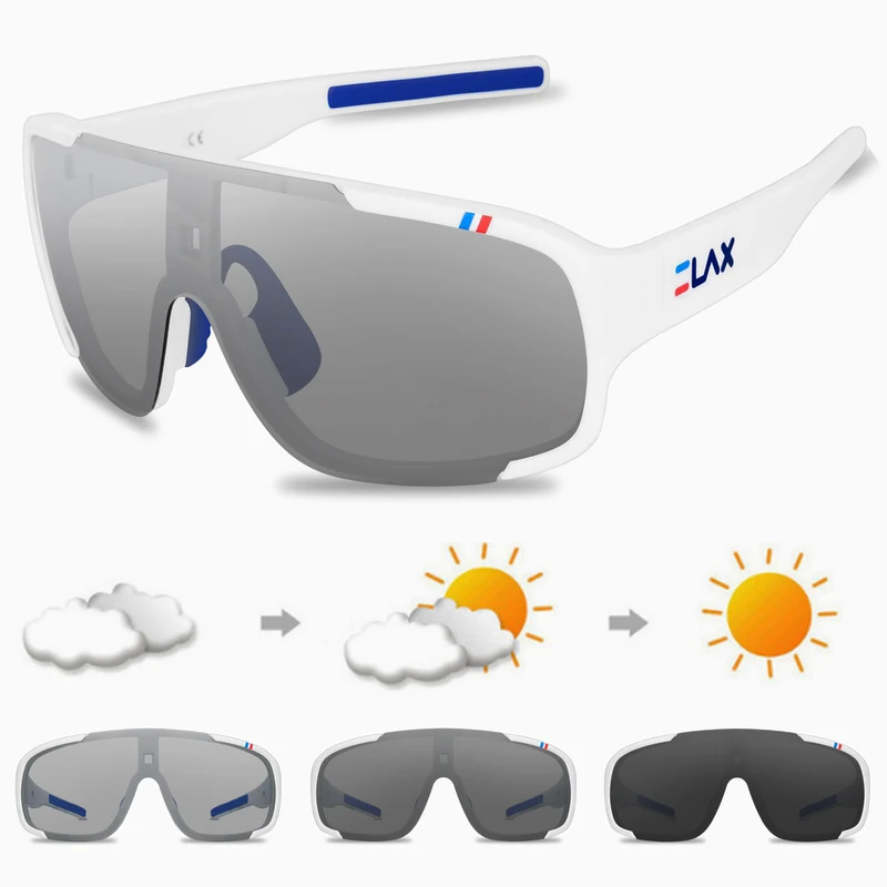 Фотохромные велосипедные очки UV400, поляризованные очки для велоспорта, для спорта на открытом воздухе, велосипедные солнцезащитные очки для мужчин и женщин, велосипедные очки - Цвет: ECP6