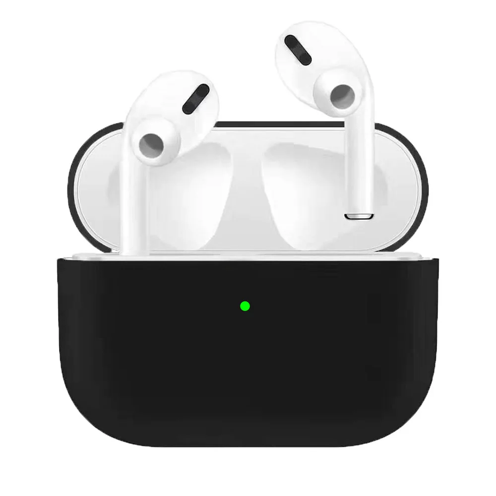 Чехол для Airpods Pro Чехол настоящий жидкий силиконовый чехол для Air Pods Pro зарядный чехол светодиодный Видимый мягкий приятный для кожи силиконовый чехол - Цвет: color 2