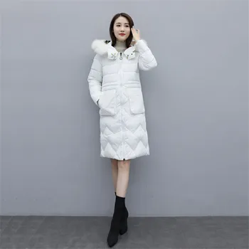 

Fur Collar Reversible Hooded Winter Down Coat Jacket Long Thick Warm Women Casaco Feminino Abrigos Mujer Invierno Wadded Parkas