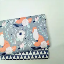 Хлопчатобумажная саржевая ткань детские ткани ткань для пэчворка Печать Ткань DIY шитье стеганые Детские простыни для спальни Материал хлопок ткань