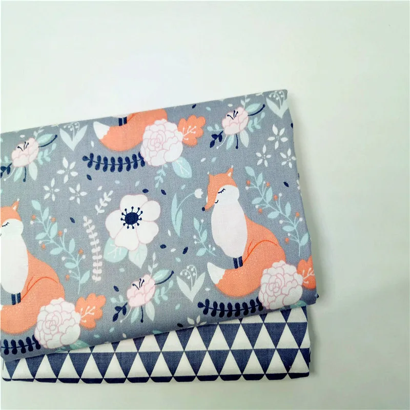Cotton Twill Fabric Child Fabrics Patchwork Textile Print Cloth DIY Sewing Quilting Baby Dormitory Sheets Material Cotton Fabric