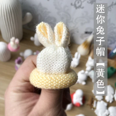 Милый кролик шляпа толстяка шляпа милый кролик Мини свитер DIY аромат гипс, Свеча материал декора - Цвет: N3