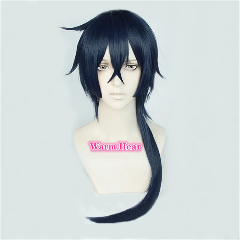 Japan Anime The Case Study of Vanitas Vanitas Blue Black Long Noe Archiviste Cosplay Wig Heat Resistant Hair Wigs + a wig cap Anime Costumes