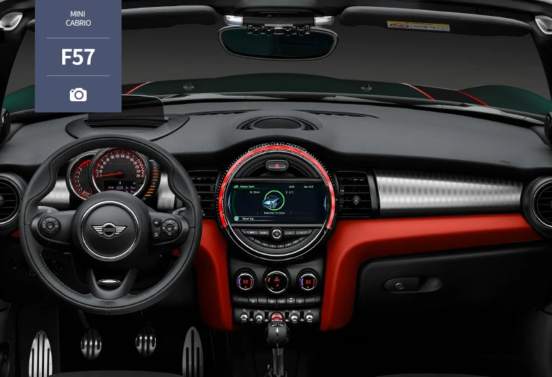Автомобильная Центральная панель управления, декоративная рамка, аксессуары для автомобиля, Стайлинг для BMW MINI Cooper S F55 F56 F57 jcw, модификация интерьера