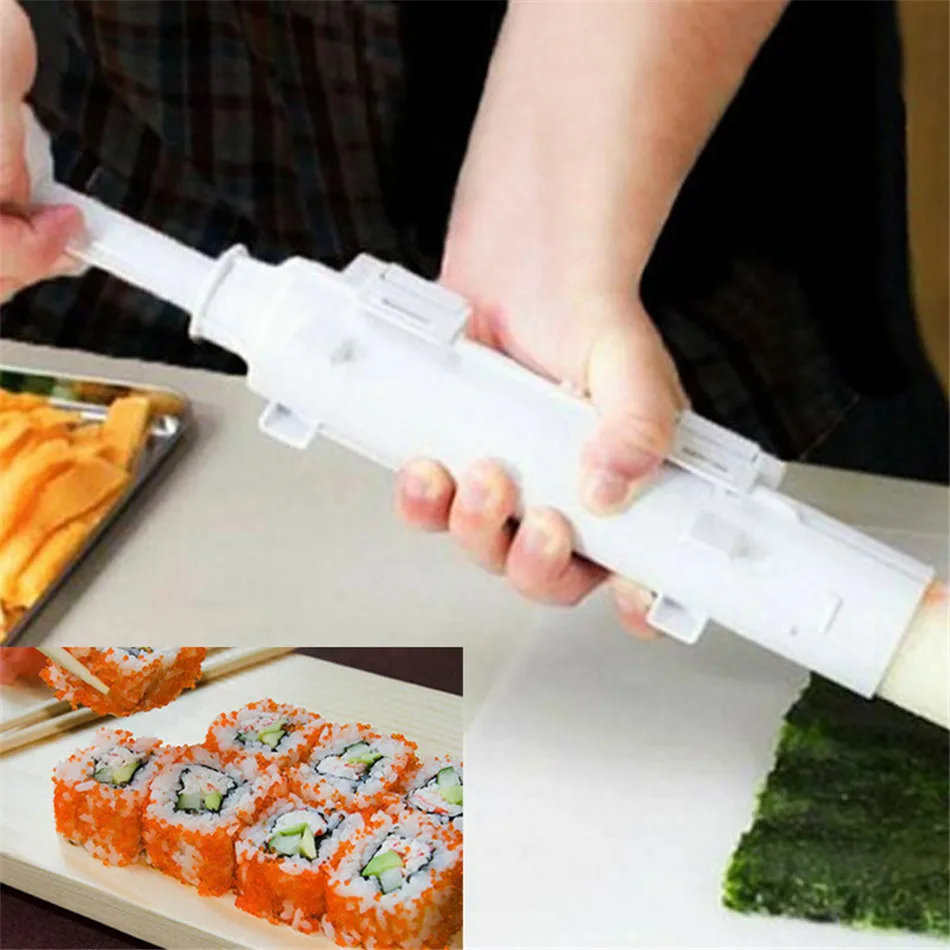 DIY рисовые фрезерные формы Японский Суши машина ракета бочонок кухонный