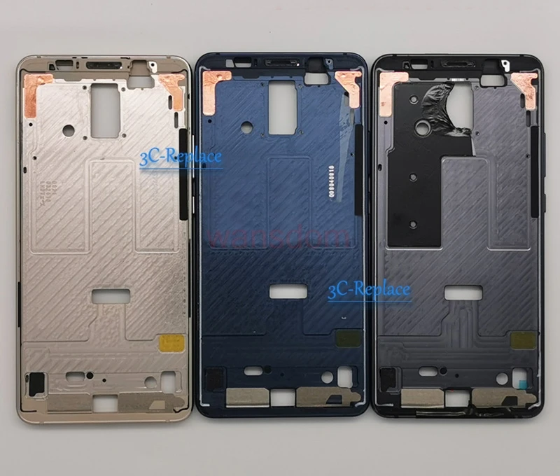 Б/у для huawei mate 10 Pro BLA-TL00 BLA-L09 передний корпус шасси пластина ободок ЖК-дисплея Лицевая панель передняя рамка