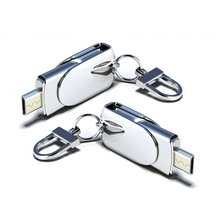 OTG USB флэш-накопитель Micro USB флешка 128 Гб 64 ГБ 32 ГБ 16 ГБ 8 ГБ Android телефон ручка накопитель 2,0 USB флешка мобильный u-диск-серебро