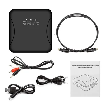 

Bluetooth 5.0 Transmitter bluetooth Receiver CSR8675 APTX LL HD BT Audio Wireless USB Adapter 3.5mm AUX Jack/SPDIF/RCA for TV PC