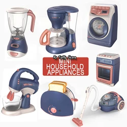 Cuisine maison de jeu pour enfants Simulation de vie électrique appareils ménagers avec son clair Machine à pain four Machine à café jouets pour filles 