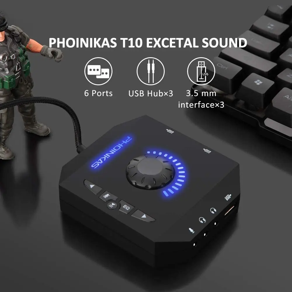 External Sound Card USB Audio Adapter with 3 5mm Headphone and Microphone Jack Volume Control Stereo Sound Card Plug Play