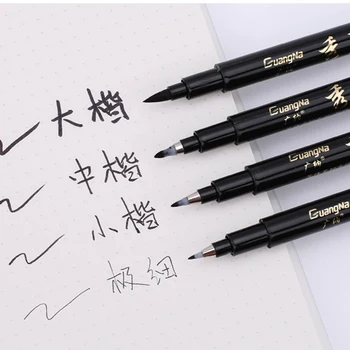 

New Calligraphy Pen Set Fine Liner Tip Medium Brush Pens For Signature Drawing Hand Lettering School Album Art Supplies