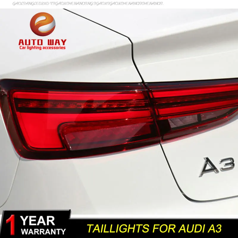 Задний фонарь для стайлинга автомобиля чехол Audi A3 S3 2013 2016 задние фонари