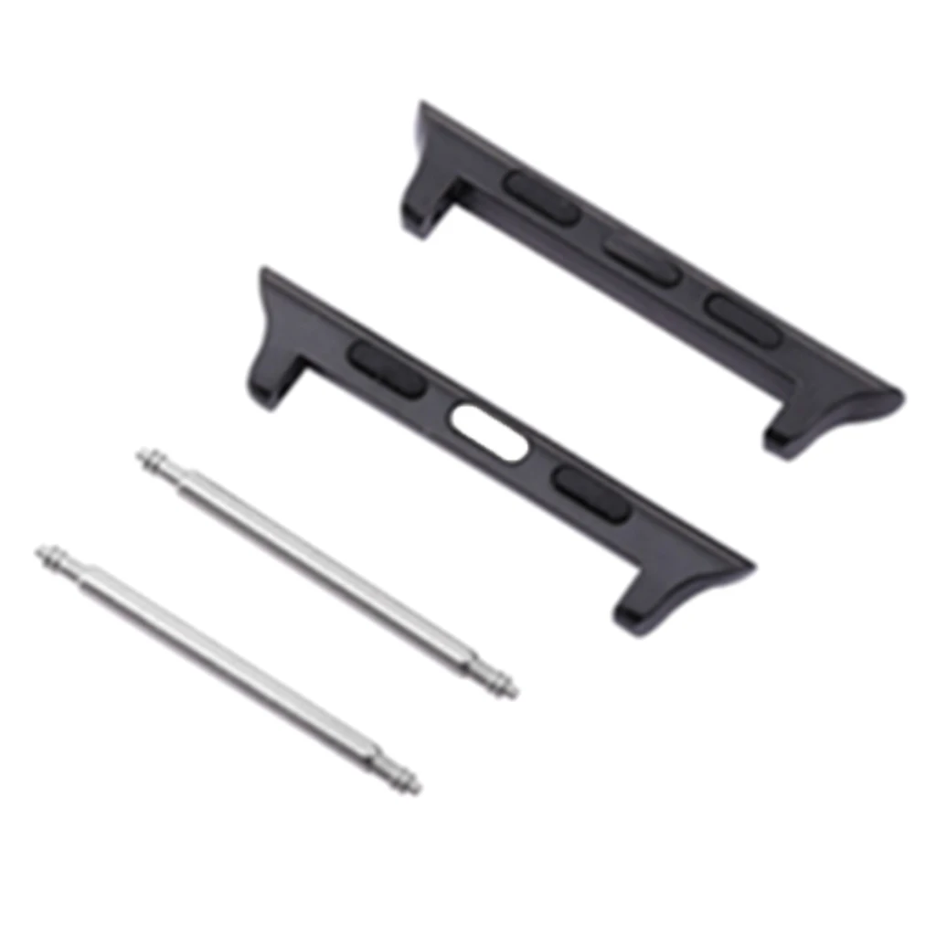 Stainless Steel Adapters/Lugs/Clasps, Watch Replaceable Metal Connectors for Apple Watch Series 4 (44mm) 2019 New High Quality