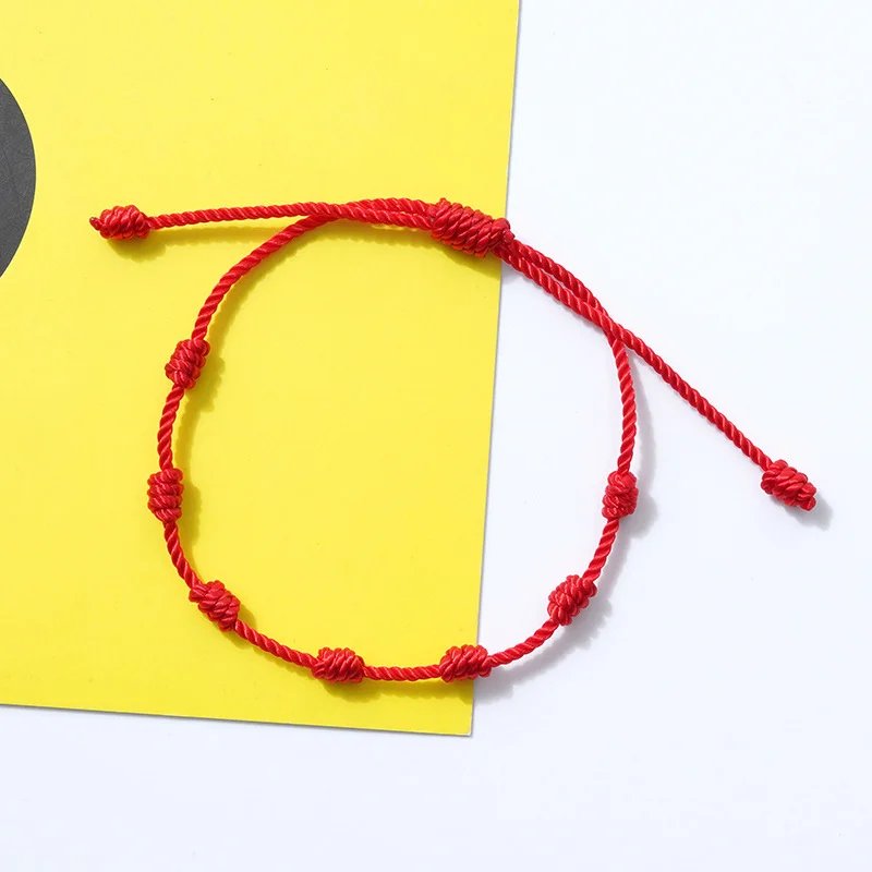 Simple Handmade Lucky Red Bracelet for Kids Red Rope Knot Bracelets Baby Lucky Bracelet Jewelry