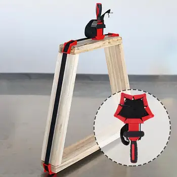

Multifunction Belt Clamp Woodworking TPR Dual-color Anti-skid Handle Wear Resistance Durable 4m Nylon Adjustable Polygonal Clip