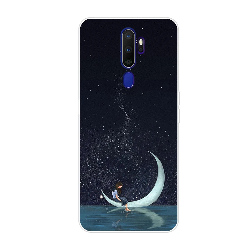 Популярный чехол для Oppo A9 A5 Чехол Мягкий ТПУ классный чехол для телефона s для Oppo A5 A9 A11x чехол на заднюю панель силиконовый чехол - Цвет: Флуоресцентный зеленый