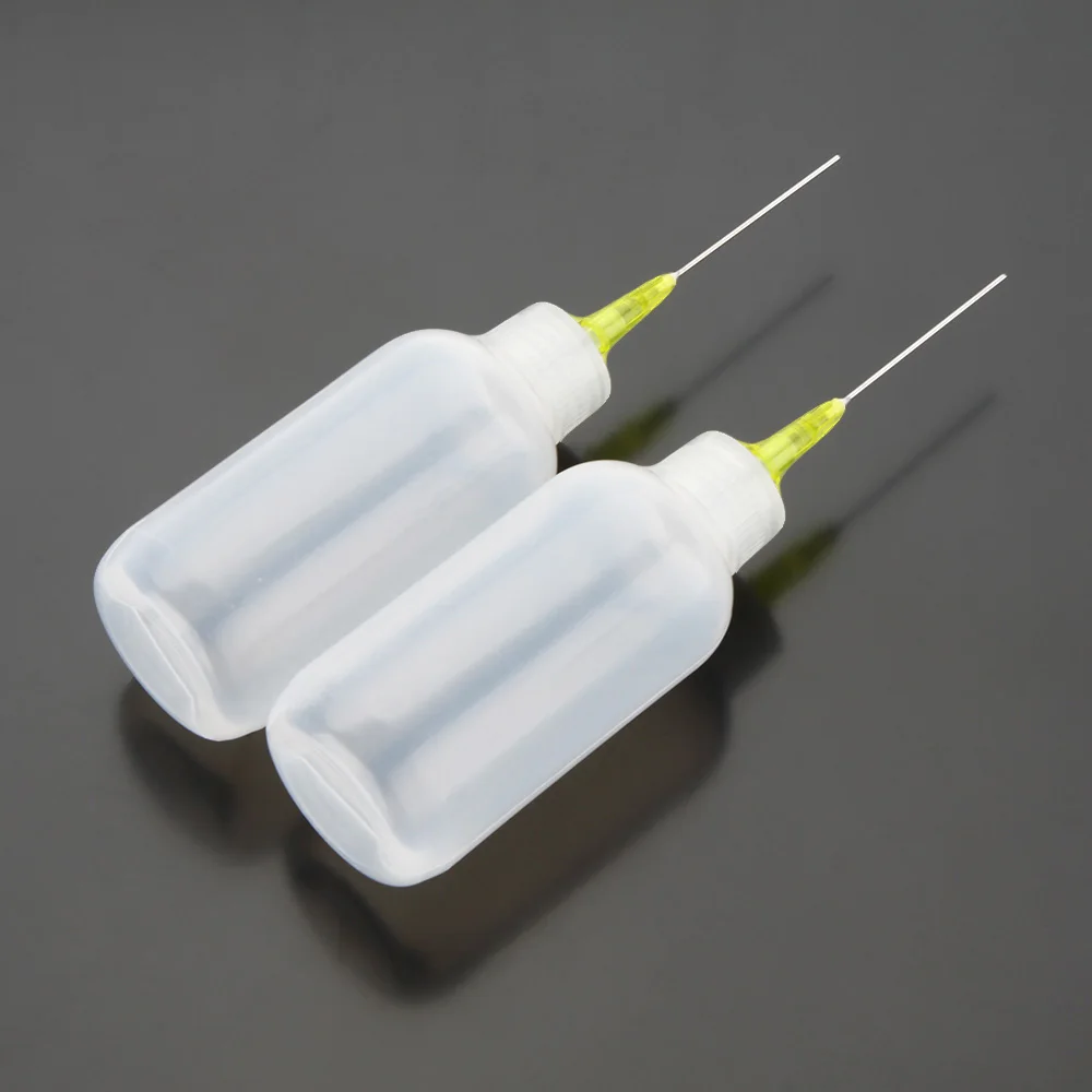 

Pro'sKit Flux Bottle 2PCS Flux Bottle Dispenser Transparent Polyethylene Needle Dispensing Dispenser Bottle Fine Tipped Needle