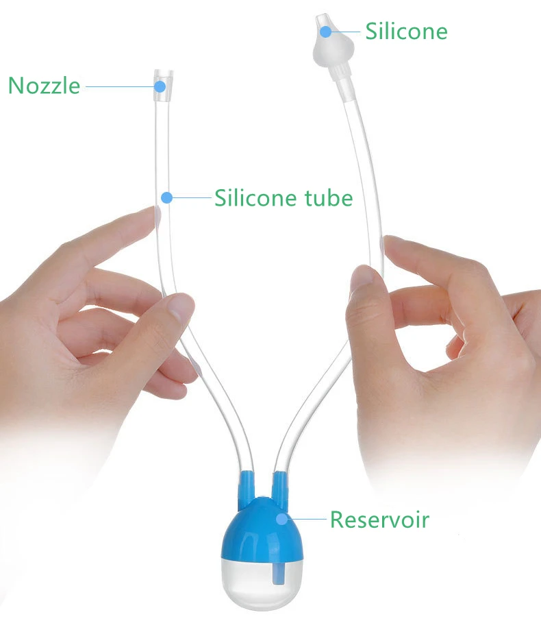 Вакуумный отсасывающий носовой аспиратор для новорожденных детей, Безопасный Очиститель носа для младенцев с мягким наконечником, аспиратор для ухода за носовым ребенком, Прямая поставка
