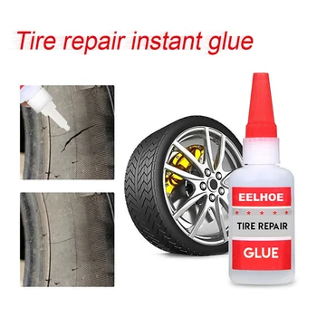 

50ml Mighty Tire Repair Glue Tyre Puncture Sealant Glue Bike Car Tire Repair Patch For Metal Plastic Wood Ceramic Repair Welding