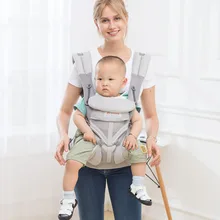 Aimama 0-36 месяцев 360 эргономичный холодный воздух хлопок Регулируемый рюкзак-кенгуру для переноски детей обертывание ремень рюкзаки